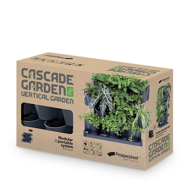 ΓΛΑΣΤΡΑΚΙΑ X12 ΕΠIΔΑΠΕΔΙΑ ΑΝΘΡΑΚΙ CASCADE GARDEN 68.5x19x54.6cm 1/1ΚΙΒ